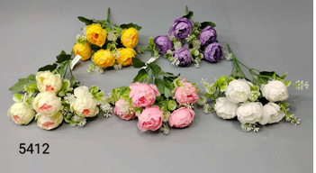 5 HEAD GREEN CAMELIA ONION ROSE BUNCH