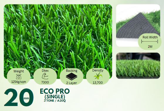 20mm Artificial Grass (Rate per sqft)