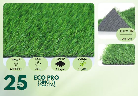 25mm Eco Pro Artificial Grass