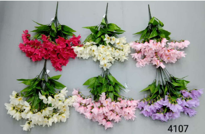 12 Head Falling Yulan Lily Bunch