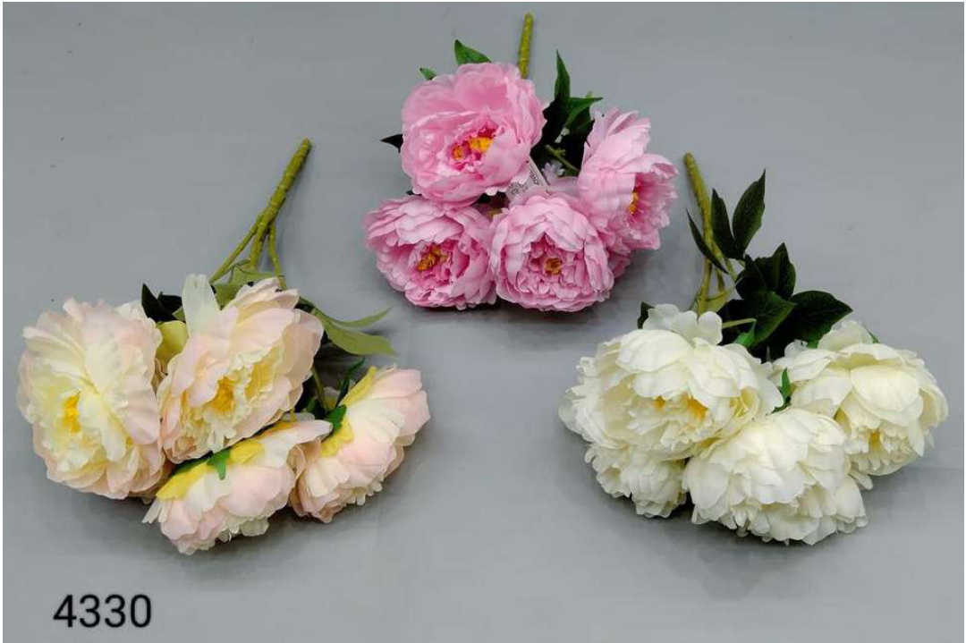 5 Head Jumbo Peony Bunch