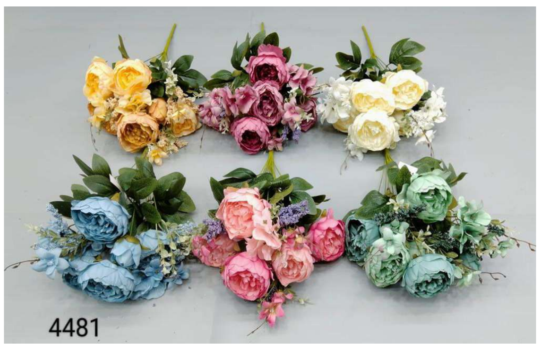 11 Head Winter Camellia Rose Bunch