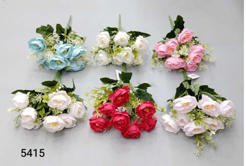 5 HEAD 7 CAMELIA ROSE BUNCH