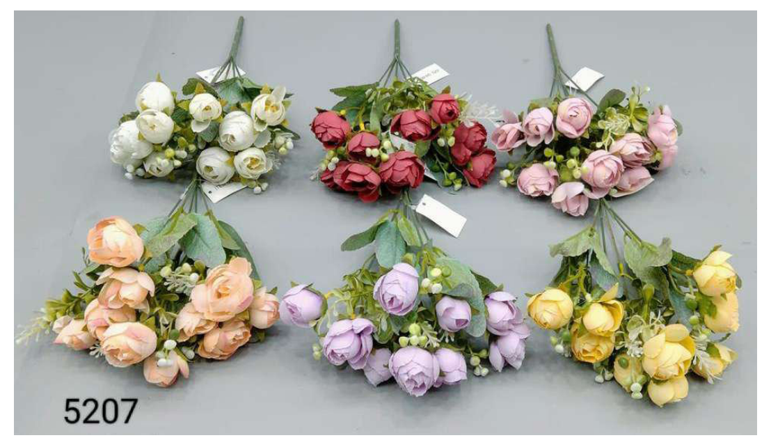 5 Head Camelia Onion Rose Bunch