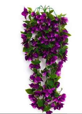 Purple Natural Touch Bougainvillea Hanging Creeper