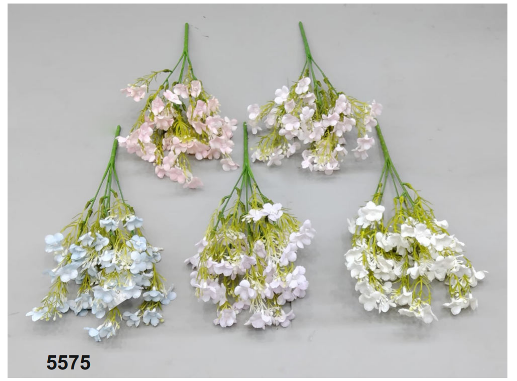 5 Head Baby Petal Plastic Bunch