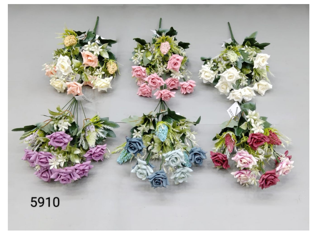 10 Head Chinese Rose Filler Bunch