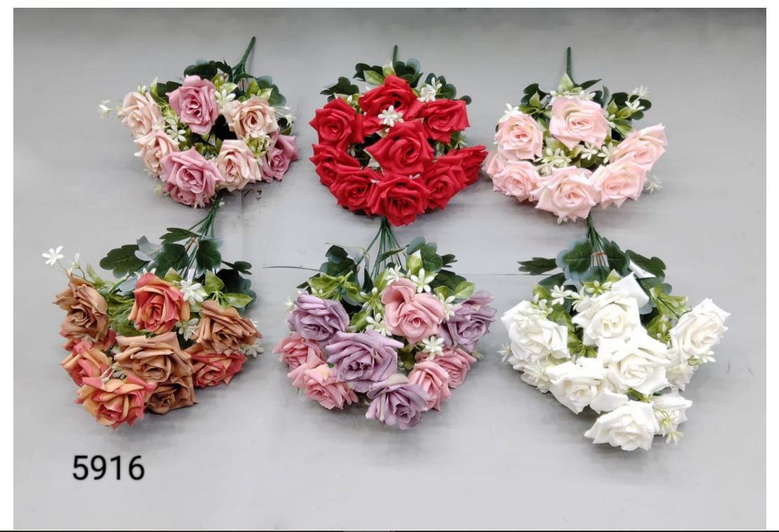 10 Head Big Natural Chinese Rose Bunch