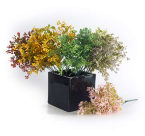 Soft Touch 5 Head Moti Leaves Grass Bush