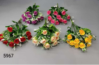12 Head Green Rose Bud Bunch