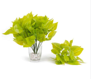 7 Head Lemon Green Leaves Bush