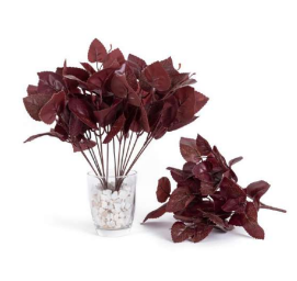 7 Head Deep Red Leaves Bush