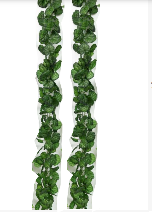 2.7m Big Green Lotus Leaves Garland