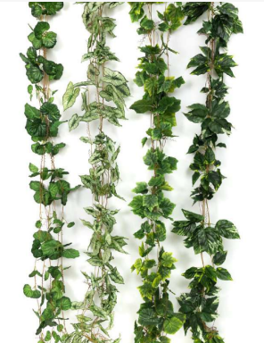 2.8m Big Spiral Leaves Garland (4 Designs)