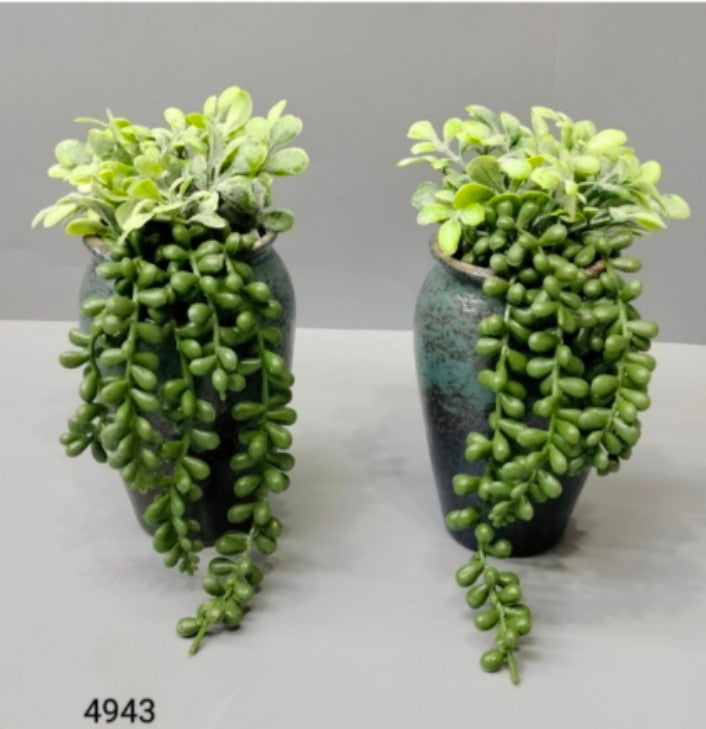 falling succulents Succulent Falling In Grey Matka Cement Pot – Florifera by Terrascape