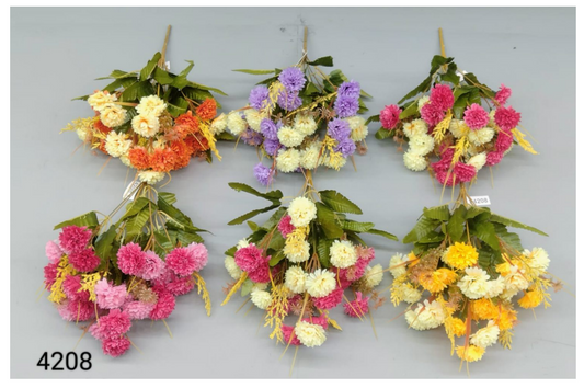 9 Head Aster Mum Bunch