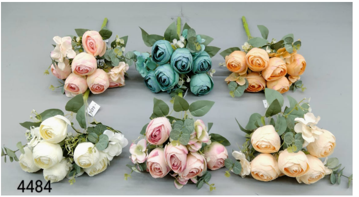 9 Head Winter Onion Rose Filler Bunch