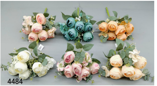9 Head Winter Onion Rose Filler Bunch
