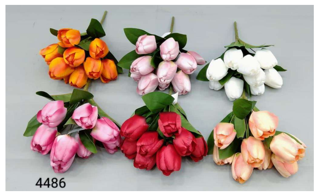 9 Head Winter Tulip Bunch