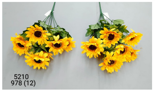 7 Head Sunflower Bunch