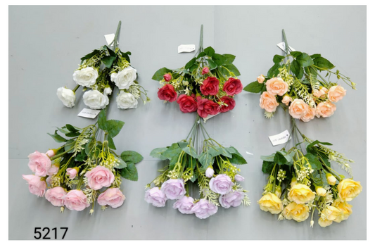 Head Rose &amp; Tiny Bud Bunch