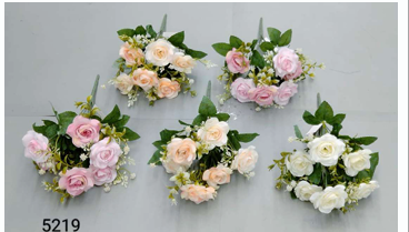 6 HEAD SPECIAL COLOUR OPEN ROSE BUNCH