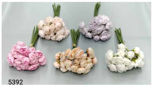 9 Head Camelia Rose Stick Bunch