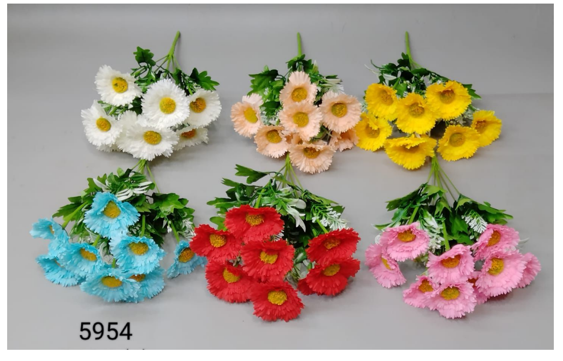 9 Head Chinese Rose Bunch