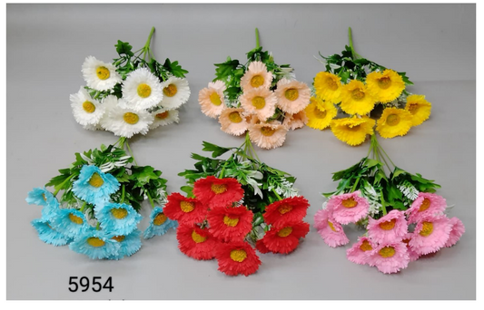9 Head Open Gerbera Bunch